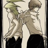 Deidara and Sasori as schoolboys